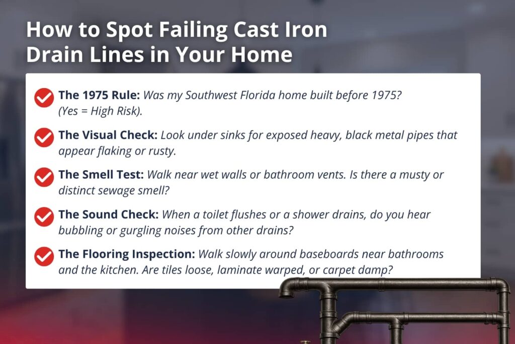 How to Spot Failing Cast Iron Drain Lines in Your Home